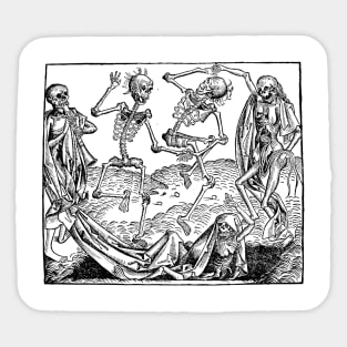 Dancing Skeletons from the Nuremberg Chronicle Sticker